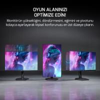 GAMEPOWER 24" LUNIS L10 FLAT  165Hz 1Ms IPS FHD Pivot Gaming Monitör (Sıfır Ölü Piksel Garantili)